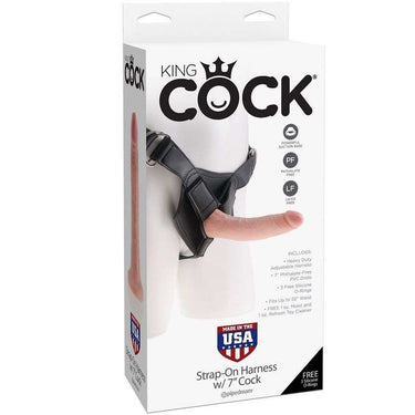 Imbracatura King Cock Strap-On Realistico, Sicura e Regolabile